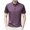 Purple, variant on Xunlbb Mens Shirt Mens Dress Shirts Mens Fashion Casual Solid Pullover Round Neck Buttons Short Shirts Gift for Him, M-3XL