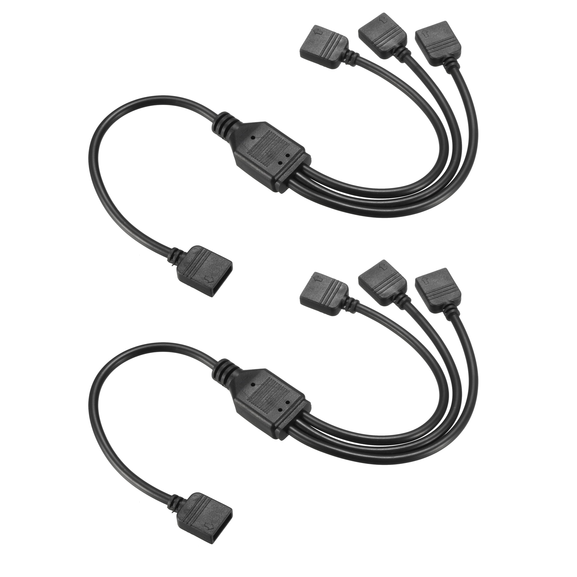 RGB Splitter Cable 1 Female to 3 Female 4 Pin Extension Connector Cord