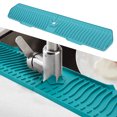 thumbnail image 1 of Silicone Faucet Mat, Kitchen Sink Splash Guard, Sink Accessories, with Silicone Faucet Handle Drip Catcher Tray, for Kitchen Counter, 1 of 7