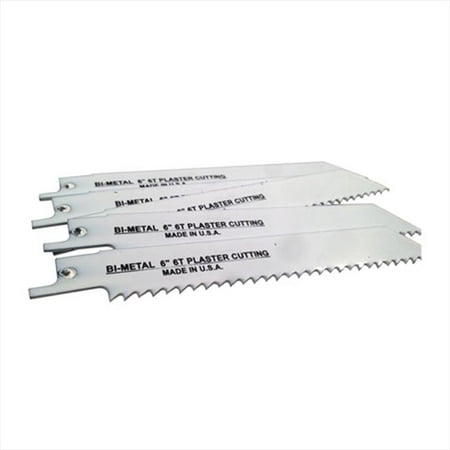 Disston 6956-5T Blu-Mol 6 In. 6 Tpi Plaster Cutting Bi-Metal Reciprocating Saw Blade, 5