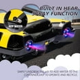 thumbnail image 6 of Xuanlur 24V Electric Ride On Toy for Kids, 24V Kids Ride On Electric Scooter with Intelligent Gravity Steering, Helmet Knee Pads and a Top Speed of 6.84 MPH, Spray Function, 200W Motor (Yellow), 6 of 7
