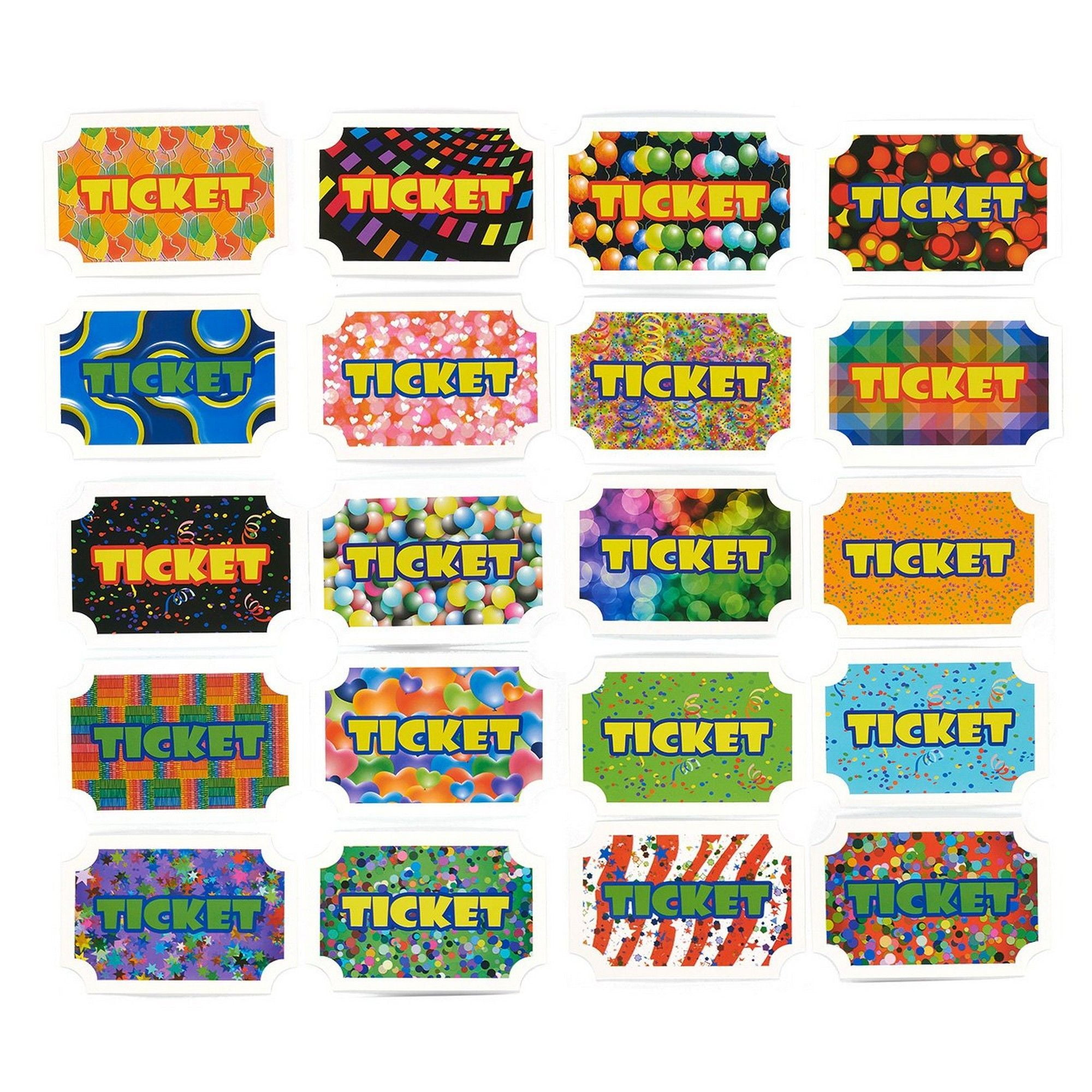 100 pack reward tickets prize tickets incentive for kids carnival