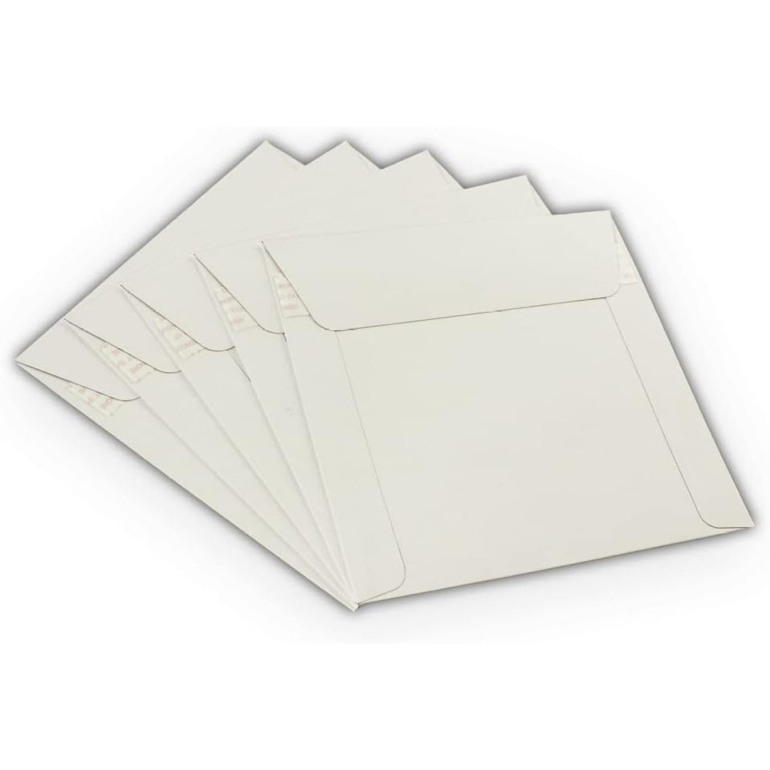 500 HYYYYH 6 x 6 Rigid Photo Mailers Stay Flats White Cardboard Self