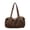 Brown, variant on KKLDOGS Leopard Print Canvas Duffle Bag, Large Capacity Casual Weekender Shoulder Handbag for Travel & Daily Use