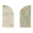 thumbnail image 4 of Creative Co-Op Half Arch Marble Bookends, Green, 4 of 4