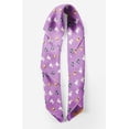 thumbnail image 2 of Bimba Purple Bull Dog & Geometric Dog Printed Pure Silk Scarf Neck Wrap Summer Hair Bandanas For Women 40 x 80 Inches, 2 of 6