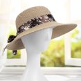 thumbnail image 6 of Travelwant Summer Straw Hat Bowknot Beach Sun Protection Hats Wide Brim Caps Summer Beach Sun Protective Hat Straw Hats for Women, 6 of 7