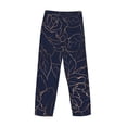 thumbnail image 6 of Balery Navy Dark Blue print Men's Pajama Pants,Ultra Lightweight Pjs,Lounge Pant-X-Large, 6 of 9