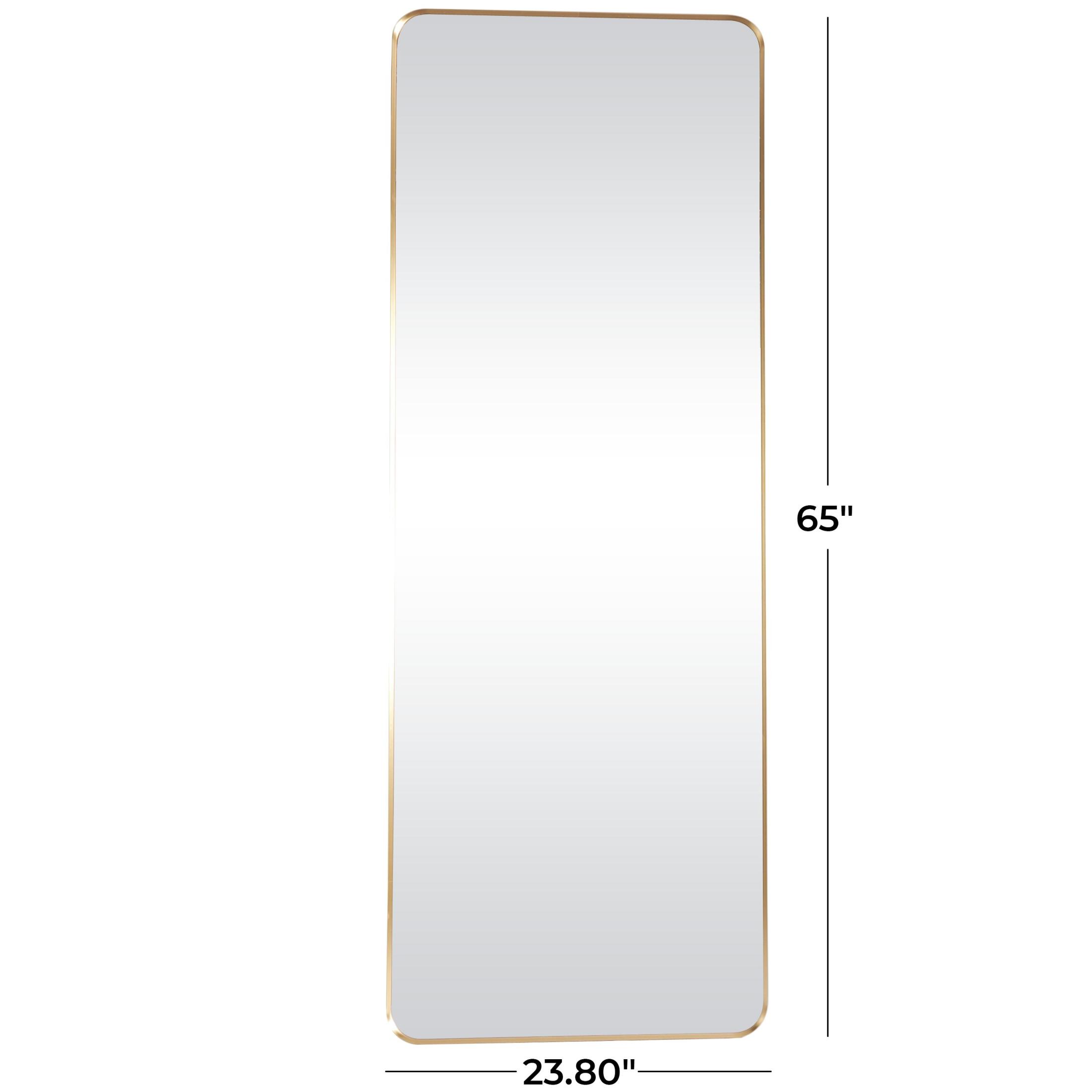 CosmoLiving by Cosmopolitan 24" x 65" Gold Wall Mirror with Thin Frame