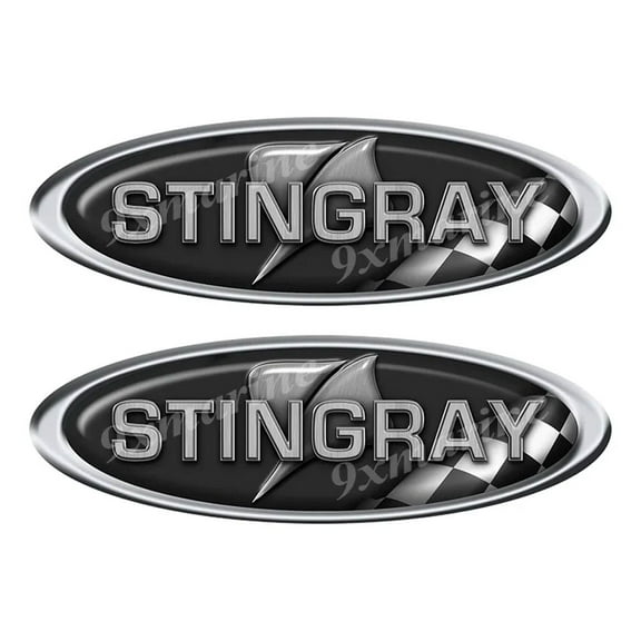 Stingray Boat Classic Racing 10" long Stickers