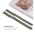 thumbnail image 2 of Una Pieza Reloj Correa 18mm Ancho Deslizante Nylon Reloj Correa para Hombre y Mujer, Suave y Cómodo Sola-Capa Lona Reloj Correa, Verde Caqui, 2 of 5