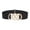 Black, variant on amagogo Elastic Waist Belt Wide 2 inch Fashion with Gold Buckle Corset Women Dress Belts Dark Khaki