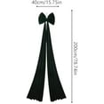 thumbnail image 7 of Extra Large Christmas Bow, Holiday Ribbon Decor, Christmas Big Velvet Bows Decoration, 6.6 Feet Holiday Bow with Velvet Material and Wire Edges, for Home Wall Stairs Fireplace Porch Party Celebration, 7 of 7