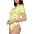 thumbnail image 2 of Gaeub Cute Frog3 Women'S Short Sleeve One Piece Swimsuit Sexy High-Waisted Bodysuit For Swimming, Beach, Sports - X-Large, 2 of 9