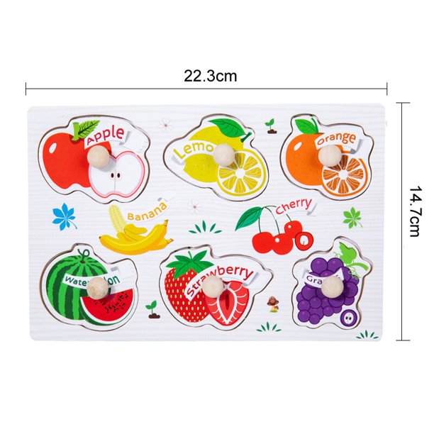 Montessori Wooden Toys for Babies 1 2 3 Years Boy Girl Gift Baby Development Games Wood Puzzle for Kids Educational Learning Toy Gong Bohan LED