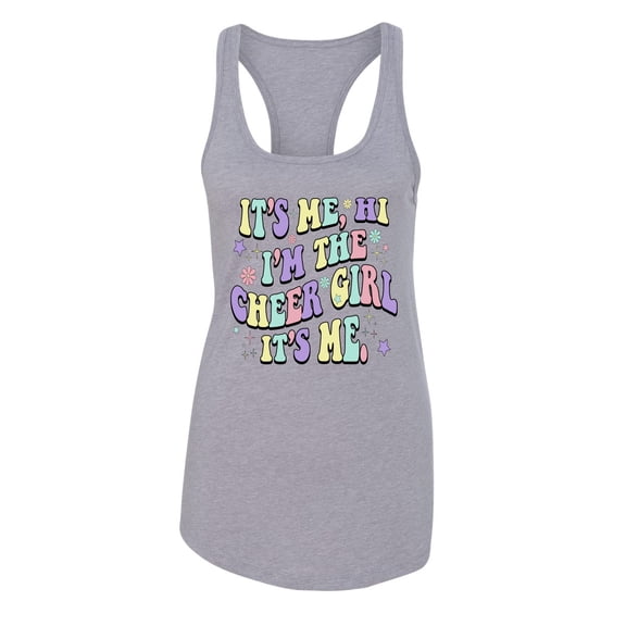 Wild Bobby Its Me I'm The Cheer Girl Women Racerback Tank Top