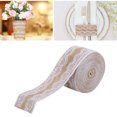 thumbnail image 1 of Burlap Ribbon, DIY Lace Burlap Roll Soft Sewing Lace Trim Fabric For Bridal Wedding Decorations Gift Wrapping 5.5 Yards, 1 of 8
