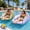 Purple+green, variant on 3-in-1 Inflatable Pool Lounge Chair with Cup Holder, 2026 New Ergonomic Pool Float Chair, Inflatable Pool Loungers for Adults, Best Pool Floats for Swimming Pool & Outdoor Water Toys