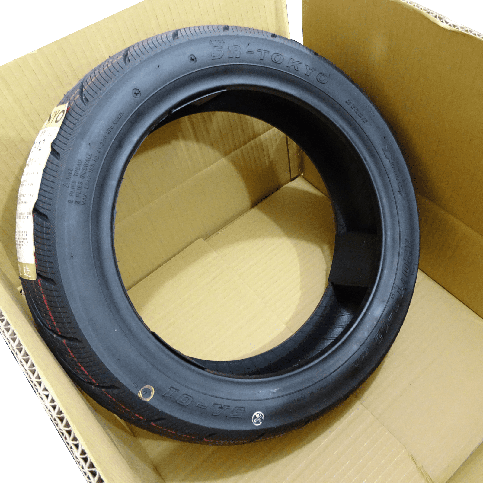 5A Tokyo 3.50-10 Scooter Tubeless TIRE SET Front/Rear Motorcycle/Moped Fit 10 "