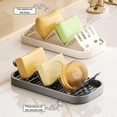 thumbnail image 4 of Bar Soap Holder – Carbon Steel Waterproof Shampoo Bar Soap Dish with Drain Tray, W-Shape Non-Slip, for Bathroom, Kitchen, Shower, 4 of 8