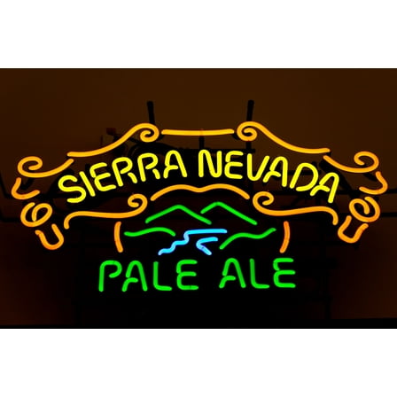 Queen Sense 24"x20" Custom Sierra Nevadas Pale Ale Neon Sign Man Cave Beer Pub Bar Artwork Handmade Wall Decor Gift Neon Light 124SNPAL