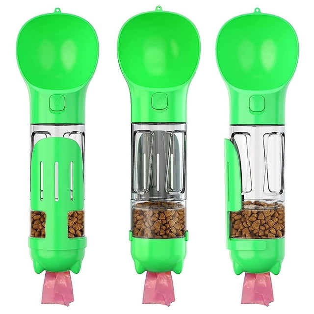 Botella de agua de viaje para perros, botella de agua portátil para perros, dispensador de platos para bebidas para mascotas, para caminar, viajar, senderismo, cuenco multifuncional para agua y