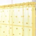thumbnail image 2 of Bellella Window Curtain Decor Valance Wave Waterfall Straight Drapes Topper Solid Colors Short Curtains Luxury Rod Pocket Yellow W:47"x H:55"/ 120cm*140cm, 2 of 5