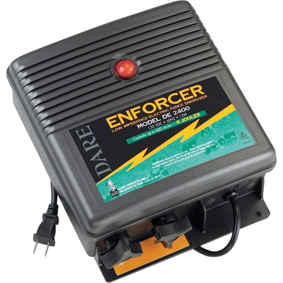 Dare Fence Energizer DE 2400 Plug-In Electric Fencing Charger - Low Impedance - 110 V