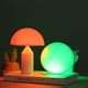 thumbnail image 5 of Luz de noche hongos, luz de colores, decoración de mesa, iluminación decorativa, luz de dormitorio, luz de oficina, luz portátil, base de madera, diseño de 2 niveles, luz de colores, 5 of 9