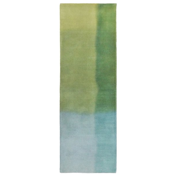 Liora Manne Piazza Watercolors Indoor Rug Blue 27"X8'