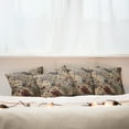 thumbnail image 4 of Ambesonne Leopard Throw Pillow Cover Pack of 4, Pattern with Heavy Details, 4 Pcs-36" x 16", Camel Dried Rose, 4 of 5