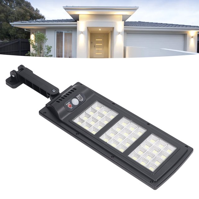 Lámpara De Calle Solar, Luz De Calle LED Inteligente Para Exteriores De 5000 Lm, Gran Angular De 120 Grados, Impermeable Para Porche, Patio Trasero, Entrada