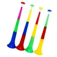 thumbnail image 4 of CIMAXIC 10 PCs 3 Sections Large Telescopic Trumpet Plastic Promotional Props Kids Musical Instrument Noise Making Tools Children Toy (Random Color),22.05"X5.12"X5.12", 4 of 4