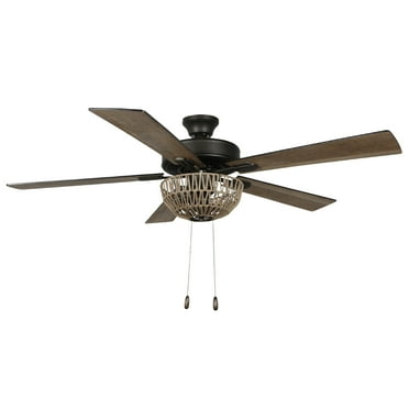 River of Goods 52" Beatrix Rope LED Ceiling Fan with Light