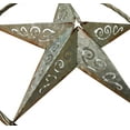 thumbnail image 2 of Farmhouse Country Galvanized 3D Star With Cut Out Scrolls Metal Circle Art Hanging - Indoor, Outdoor - Rusty Paint Rustic Design, 2 of 4