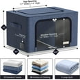 thumbnail image 6 of Sorbus Two Section Storage Chest and Boxes, Blue, 6 of 9