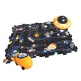 thumbnail image 1 of Juego de rompecabezas con pistas, actividades, juguete educativo para construir vagones de ferrocarril para niños tema espacial 12 piezas, 1 of 9