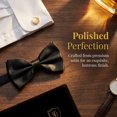 thumbnail image 6 of Stcellnmex Black Adjustable Satin Pre Tied Bow Ties Formal Dress Accessories For Wedding Party 20 Pack, 6 of 7