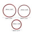 thumbnail image 4 of Unique Bargains 7 Pcs Air Conditioning Outer Vent Rings Trim Covers for Mercedes Benz W205 Type C Class C180L C200L Red, 4 of 6