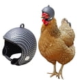 thumbnail image 3 of Soumake Chicken Helmet Adjustable Safe Comfortable Cute Protective Chicken Headgear for Small Birds Pet Supplies, 3 of 7