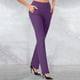 thumbnail image 2 of Leggings de yoga de cintura alta para mujer - Pantalones deportivos para entrenar, color liso, cintura elástica - Ropa deportiva para todas las estaciones, 2 of 5