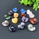 thumbnail image 3 of Venta al por mayor, varios jaspe tallado, piedra de cristal, ballena, perro, gato, oso, conejito, Rana, Mini tallado de animales de cristal, 3 of 4