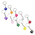 thumbnail image 4 of SHISUYAN 10pcs Dice Keyring Dice Charm Keychains Key Ring Chain Pendant Bag Charm Bags Hanging Pendant, 4 of 7