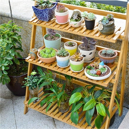 Flower Pot Plant Stand 3 Tier Flower Planter Rack Shelf 
