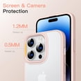 thumbnail image 4 of JETech Matte Case for iPhone 14 Pro 6.1-Inch, Shockproof Military Grade Drop Protection, Frosted Translucent Back Phone Cover, Anti-Fingerprint (Chalk Pink), 4 of 6