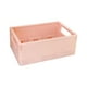 thumbnail image 2 of 2x Cestas de Almacenamiento de Plástico, Organizador de Suministros de Escritorio para El Hogar, Baño, Rosa , 2 piezas, 2 of 4