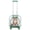 Green, variant on Plenkra Rolling Pet Carrier with Telescopic Handle & Shoulder Strap – Ventilated Travel Trolley with Quiet Wheels for Small Cats & Dogs, Outdoor Adventures & Camping (Pink)