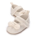 thumbnail image 4 of Biekopu Baby Girls Princess Shoes, Soft Bow Embroidery Flower Non-slip First Walker Shoes Toddler Shoes, 4 of 5