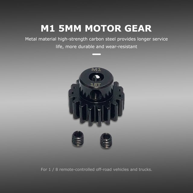 Piezas de repuesto de engranajes de piñón M1 de 5mm, engranaje de piñón de Motor para camión Buggy 1/8 Rc