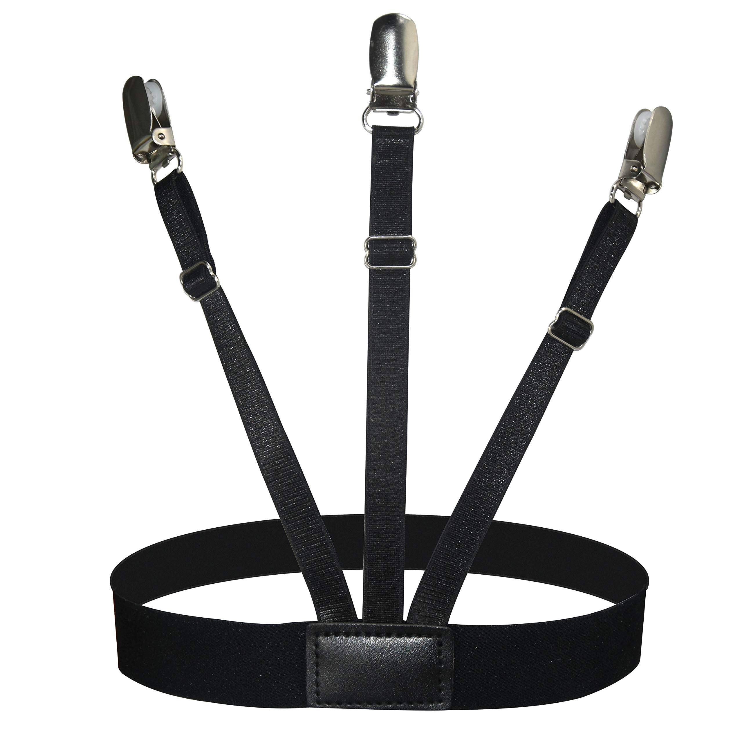 2 Pack Shirt Stays Garters, For Men Adjustable Shirt Garter Suspender